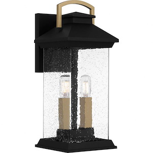 Admirals Woods - 2 Light Outdoor Wall Lantern In Modern Style-15.75 Inches Tall and 6.5 Inches Wide - 1326935