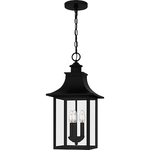 Bloomfield Rise North - 3 Light Outdoor Hanging Lantern In Traditional Style-20.75 Inches Tall and 10 Inches Wide