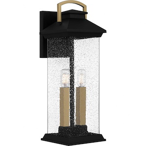 Admirals Woods - 2 Light Outdoor Wall Lantern In Modern Style-19 Inches Tall and 6.5 Inches Wide