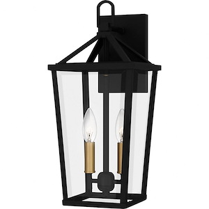 Bodmin By-Pass - 2 Light Outdoor Wall Lantern In Traditional Style-17.5 Inches Tall and 7.5 Inches Wide