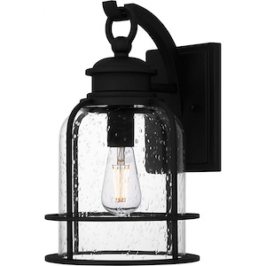 Crossley Valley - 1 Light Outdoor Wall Lantern In Industrial Style-14.5 Inches Tall and 8.75 Inches Wide