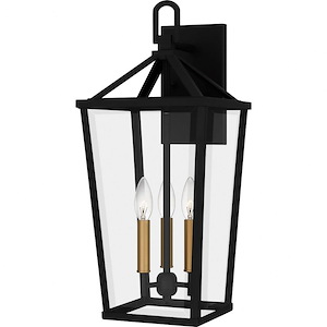 Bodmin By-Pass - 3 Light Outdoor Wall Lantern In Traditional Style-22 Inches Tall and 9.5 Inches Wide