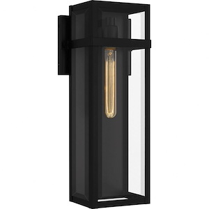 Merton Drive - 1 Light Outdoor Wall Lantern In Modern Style-18 Inches Tall and 7.5 Inches Wide