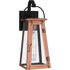 Mere Wood - 1 Light Outdoor Wall Lantern In Traditional Style-16.5 Inches Tall and 6 Inches Wide - 1326920