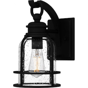 Crossley Valley - 1 Light Outdoor Wall Lantern In Industrial Style-12 Inches Tall and 6.5 Inches Wide - 1327056
