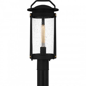Farm Alley - 1 Light Outdoor Post Lantern In Traditional Style-19.5 Inches Tall and 8.75 Inches Wide