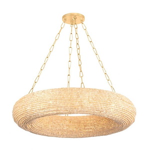 Lime Tree Orchard - 10 Light Chandelier-7 Inches Tall and 36 Inches Wide - 1316388