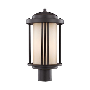 Grasville Road - One Light Outdoor Post Lantern in Contemporary Style - 9 inches wide by 17 inches high