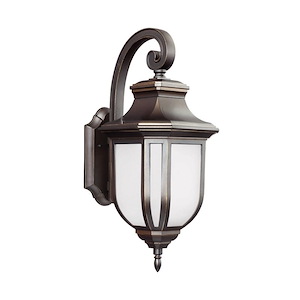 Norfolk Ground - One Light Outdoor Large Wall Lantern in Traditional Style - 9 inches wide by 21.25 inches high