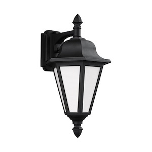 Montrose Brow - One Light Outdoor Medium Wall Lantern in Traditional Style - 10.25 inches wide by 18 inches high - 1248381