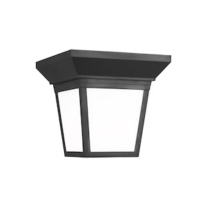 Meadow Hey - 9.3W 1 LED Outdoor Flush Mount - 7.25 inches wide by 6.88 inches high