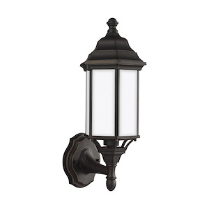 Rachel Drive - 9.3W 1 LED Small Outdoor Wall Lantern in Traditional Style - 6.5 inches wide by 16.25 inches high - 1248599