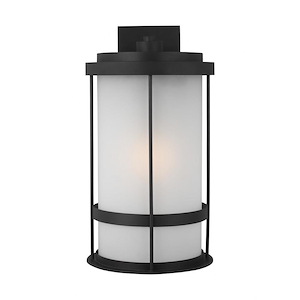 Morris Banks - 9.3W 1 LED Extra Large Outdoor Wall Lantern - 12.63 inches wide by 24 inches high - 1248615