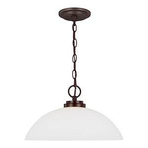 Wanwards Lane - 9.3W 1 LED Pendant in Contemporary Style - 15.75 inches wide by 8.75 inches high - 1248060