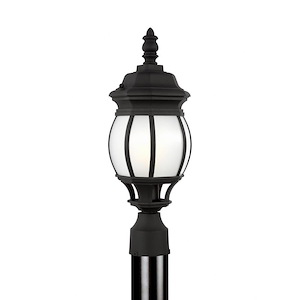 St Dogmael's Avenue - 9.3W 1 LED Small Outdoor Post Lantern in Traditional Style - 6.13 inches wide by 18.5 inches high - 1248272