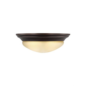 Leys Las - 9.5W Two Light Flush Mount in Contemporary Style - 14 inches wide by 4.5 inches high - 1248115