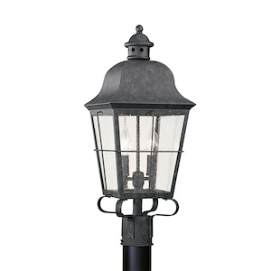 Cil Y Graig - Two Light Outdoor Post Lantern in Traditional Style - 9.25 inches wide by 22.75 inches high - 1248032