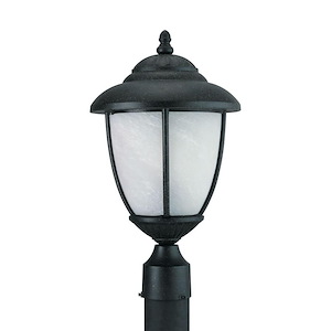 Foxglove Cross - One Light Outdoor Post Lantern