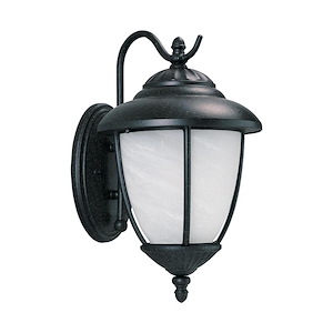 Foxglove Cross - One Light Outdoor Large Wall Lantern in Transitional Style - 10 inches wide by 16.25 inches high - 1248067