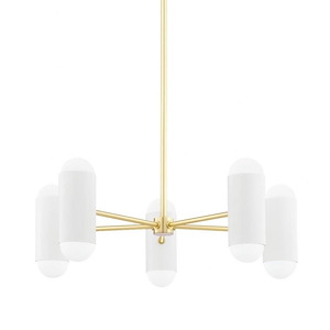 Kingsmead Beeches 10 Light Chandelier in Contemporary-Futuristic style 9.5 Inches Tall and 27 Inches Wide - 1249432