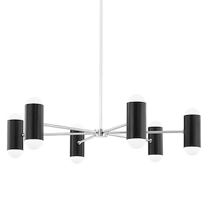Kingsmead Beeches 12 Light Chandelier in Contemporary-Futuristic style 9.5 Inches Tall and 40 Inches Wide - 1249501