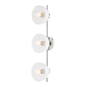 Cedar Street - 3 Light Bathroom Light Fixture-6.25 Inches Tall and 26 Inches Wide - 1281652