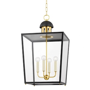Castleward Boulevard - 4 Light Large Pendant-28.25 Inches Tall and 16 Inches Wide - 1281712