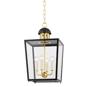 Castleward Boulevard - 4 Light Small Pendant-21.5 Inches Tall and 12 Inches Wide - 1282180