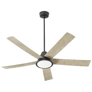 Langley Bottom - 56 Inch 24W 1 LED 5 Blade Ceiling Fan with Light Kit