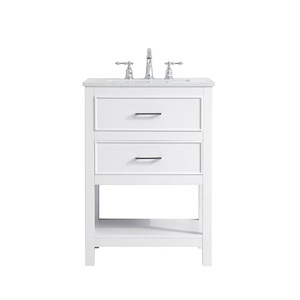 County Hill - 24 Inch 1 Drawer Single Single Bathroom Vanity Sink Set - 1300470