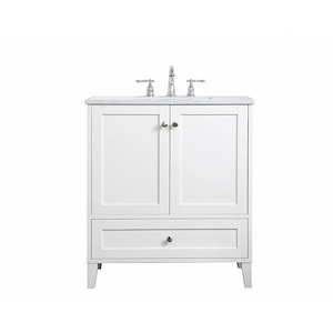 Dell Esplanade - 30 Inch 1 Drawer Single Single Bathroom Vanity Sink Set