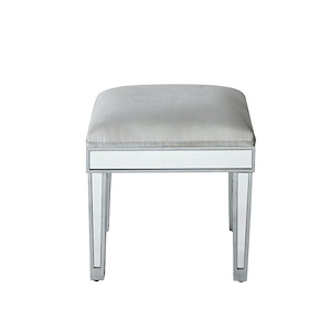 Loxley South - Dressing Stool In Modern Style-18 Inches Tall and 14 Inches Wide