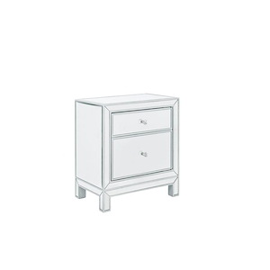 Loxley South - 1 Door Nightstand In Modern Style-24 Inches Tall and 14 Inches Wide
