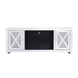 Warren Gait - Mirrored TV Stand In Contemporary Style-23.5 Inches Tall and 16 Inches Wide