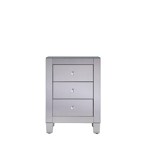 Back Aston View - 3 Drawer Cabinet In Back Aston Viewrary Style-25 Inches Tall and 13 Inches Wide - 1302885