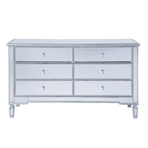 Back Aston View - 6 Drawers cabinet In Back Aston Viewrary Style-34 Inches Tall and 20 Inches Wide - 1302887