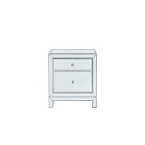 Loxley South - 1 Door Nightstand In Modern Style-24 Inches Tall and 14 Inches Wide