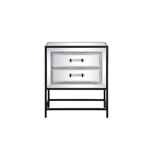 Folly Paddock - 2 Drawer End Table In Modern Style-24 Inches Tall and 14 Inches Wide - 1302912