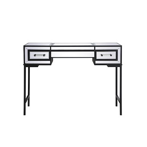 Folly Paddock - Mirrored Flip Top Vanity Table In Modern Style-30 Inches Tall and 18 Inches Wide