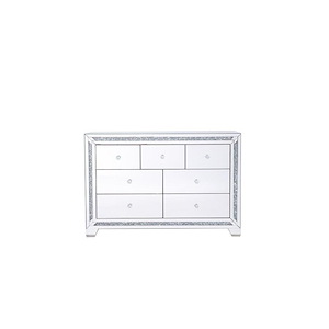 Warren Gait - 7 Drawer Mirrored Cabinet In Contemporary Style-31.5 Inches Tall and 15.5 Inches Wide - 1302948
