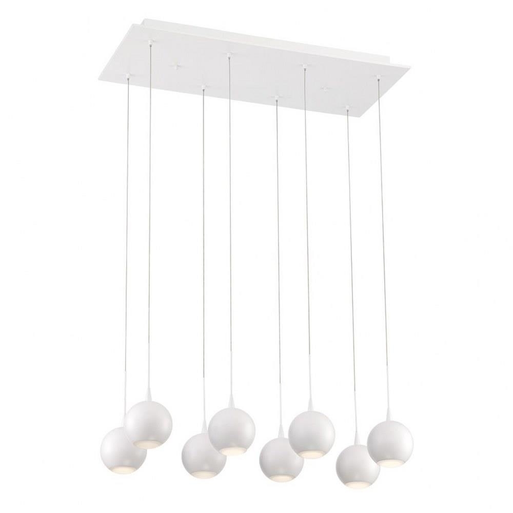 Bailey Street Home 79-BEL-1862970 Contemporary 8-Light LED Chandelier with Frosted Acrylic - 4 x 11.5 inches - Chandeliers