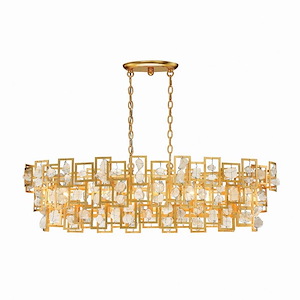 Churchfield Lawn Oval Chandelier 5 Light - 17.25 Inches Wide By 11 Inches High