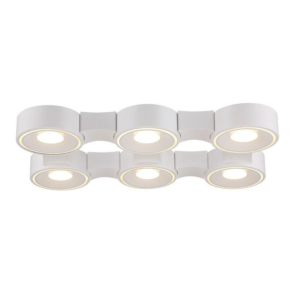 Bailey Street Home 79-BEL-2041481 6-Light Surface Mount with Opal White Acrylic - 2.25 x 14.5 inches - Ceiling Mount