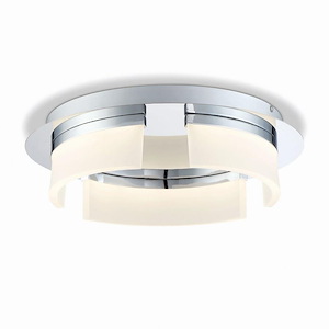 Contemporary Large LED Flushmount with Opal White Acrylic - 4 inches - Ceiling Mount - 1250169