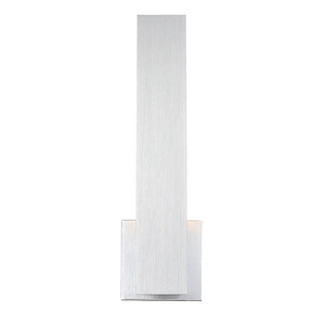 1 Light Metal Wall Sconce with White Acrylic Glass-18 Inches H by 5.25 Inches W - 1250317