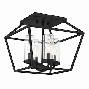 Lace - 4 Light Outdoor Flush Mount in Contemporary Style 11.75 Inches Tall and 13 Inches Wide - 1250657