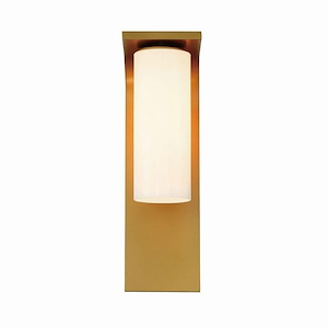 Overstreet - 1 Light Outdoor Wall Mount in Modern Style 15 Inches Tall and 4.75 Inches Wide - 1250782