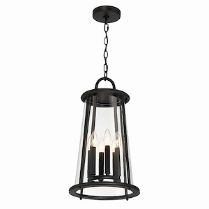 Gas Terrace - 6 Light Outdoor Pendant in Transitional Style 22.25 Inches Tall and 11.75 Inches Wide