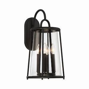 Gas Terrace - 6 Light Outdoor Wall Mount in Transitional Style 24.75 Inches Tall and 11.75 Inches Wide