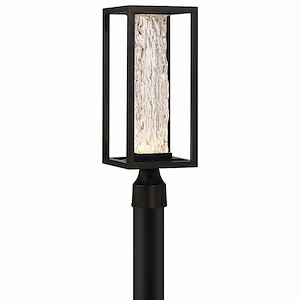 St Nicholas Market - 12W 1 LED Outdoor Post Mount in Chic Style 19 Inches Tall and 7 Inches Wide